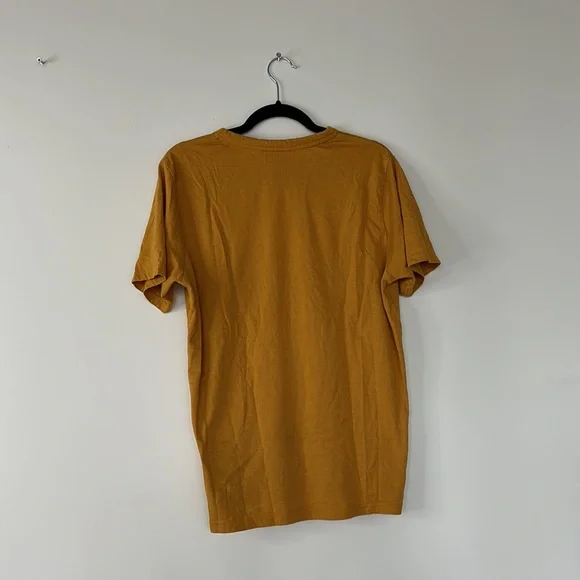 Frank and Oak Mustard Yellow Short Sleeve cotton t-shirt - Picture 2 of 5